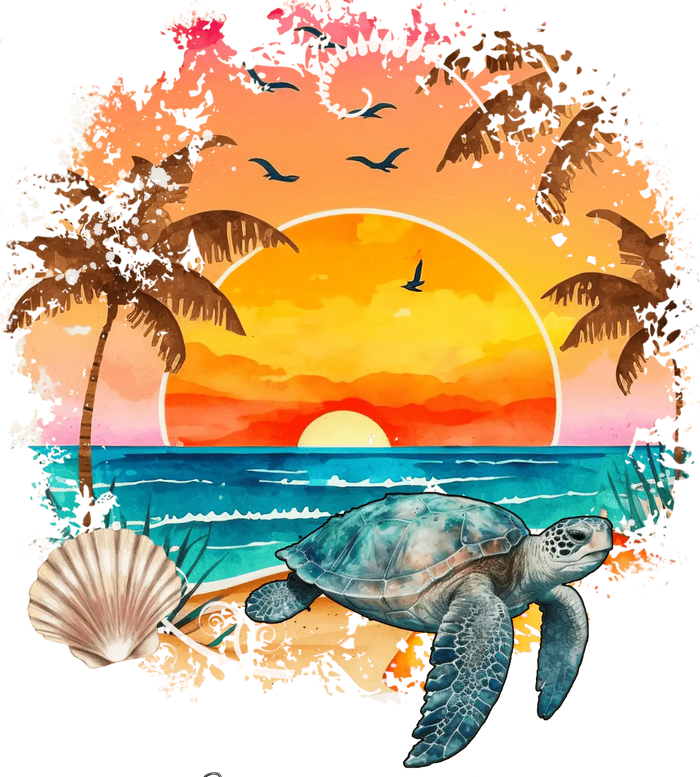 Summer Vibes   Beach Escape Collection pressed on a garment