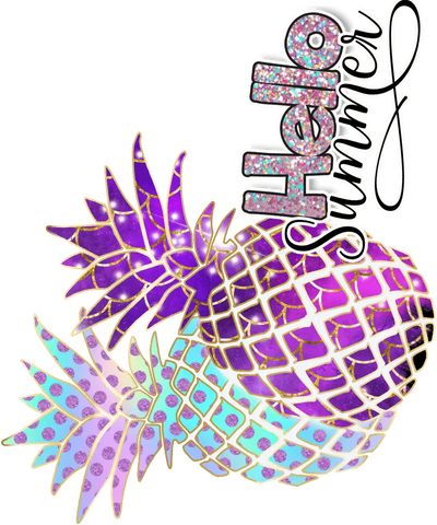 Hello Summer Design DTF-Ready to Press (V10) | DTF Dallas - DTF Dallas 