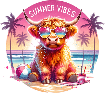 Summer Vibes DTF Design - Ready to Press V6 | DTF Dallas - DTF Dallas 