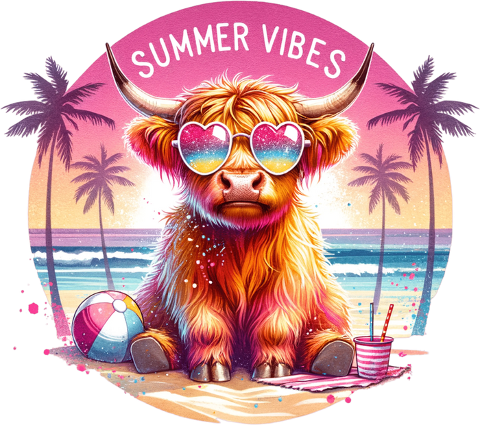 Summer Vibes   V6 pressed on a garment