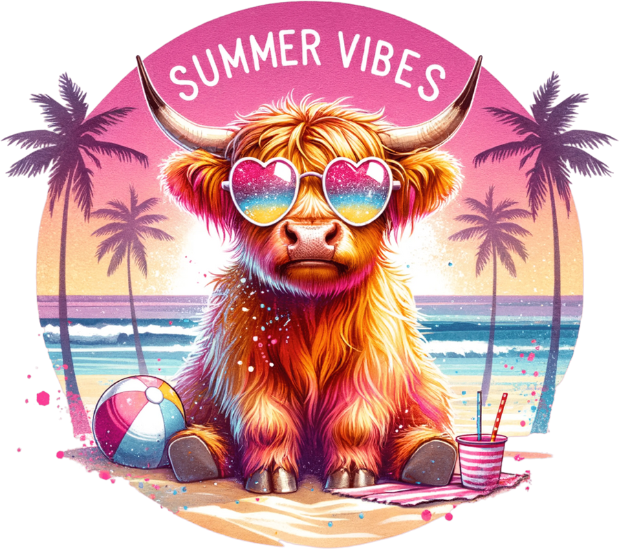 Summer Vibes DTF Design - Ready to Press V6 | DTF Dallas