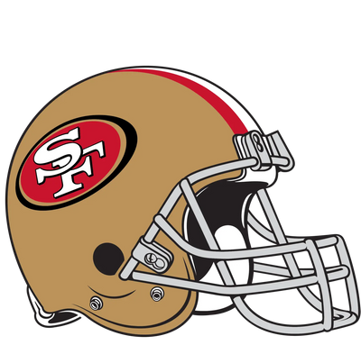 San Francisco 49ers Football Helmet Design - DTF Ready To Press - DTF Dallas 
