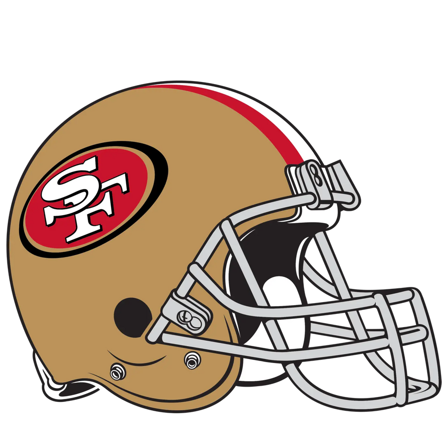 San Francisco 49ers Football Helmet Design - DTF Ready To Press