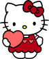 Hello Kitty Kiss Me Valentine's Day Design - DTF Ready To Press
