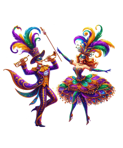 Fat Tuesday Mardi Gras Dance Party Design | DTF Dallas - DTF Dallas 