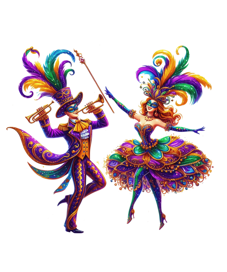 Fat Tuesday Mardi Gras Dance Party Design | DTF Dallas