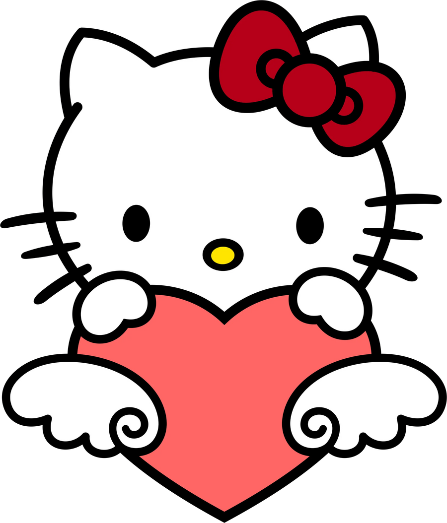 Hello Kitty Valentine Design - DTF Ready To Press