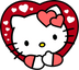 Hello Kitty Valentine's Day Heart DTF (V2) | DTF Dallas