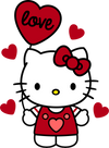 Hello Kitty Love Design - DTF Ready To Press