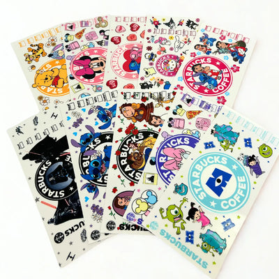 Starbucks Bundle 16 oz Libbey Glass Cup Wrap | DTF Dallas - DTF Dallas 