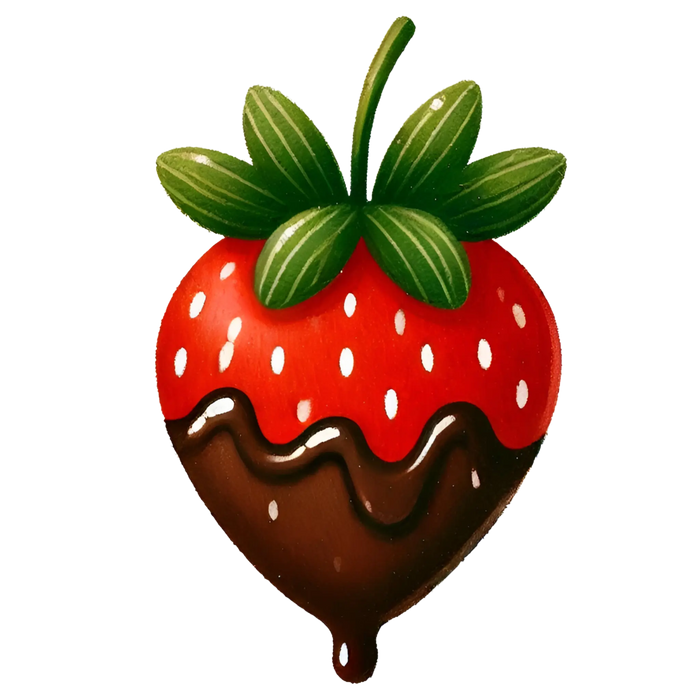 Strawberry Valentine's Day Design pressed on a garment