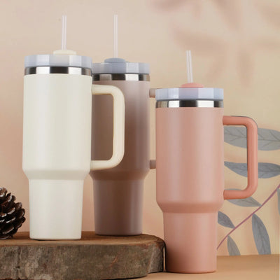 40oz Custom Insulated Tumbler with Handle - DTF Dallas 