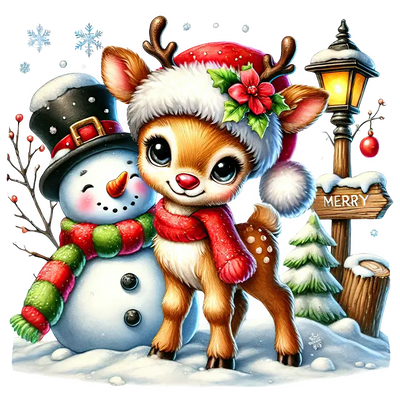 Winter Whimsy: DTF Gang Sheet Christmas 22"x60" Premade - DTF Dallas 