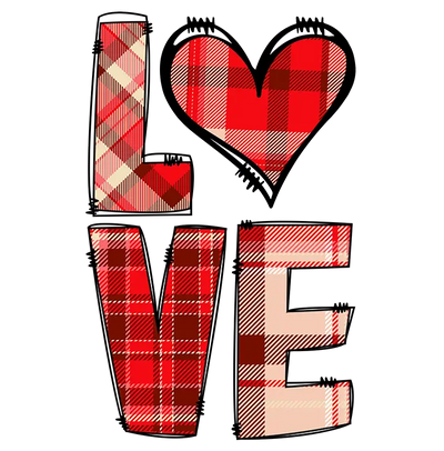 Plaid & Sweet: Valentine’s Day DTF Gang Sheet 22"x60" Premade DTF Gang Sheet - DTF Dallas 