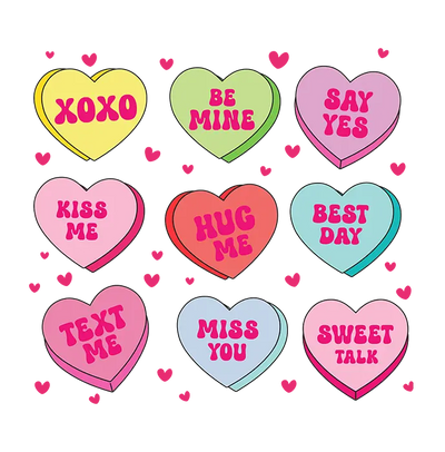 Plaid & Sweet: Valentine’s Day DTF Gang Sheet 22"x60" Premade DTF Gang Sheet - DTF Dallas 