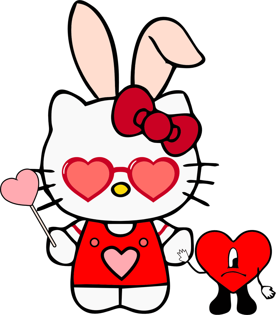 Hello Kitty and Bad Bunny Love Design | DTF Dallas