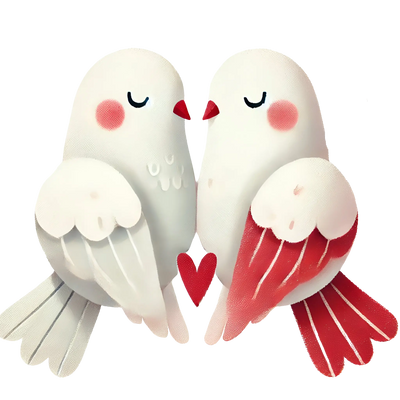 Valentine's Day Dove Lover Design | DTF Dallas - DTF Dallas 