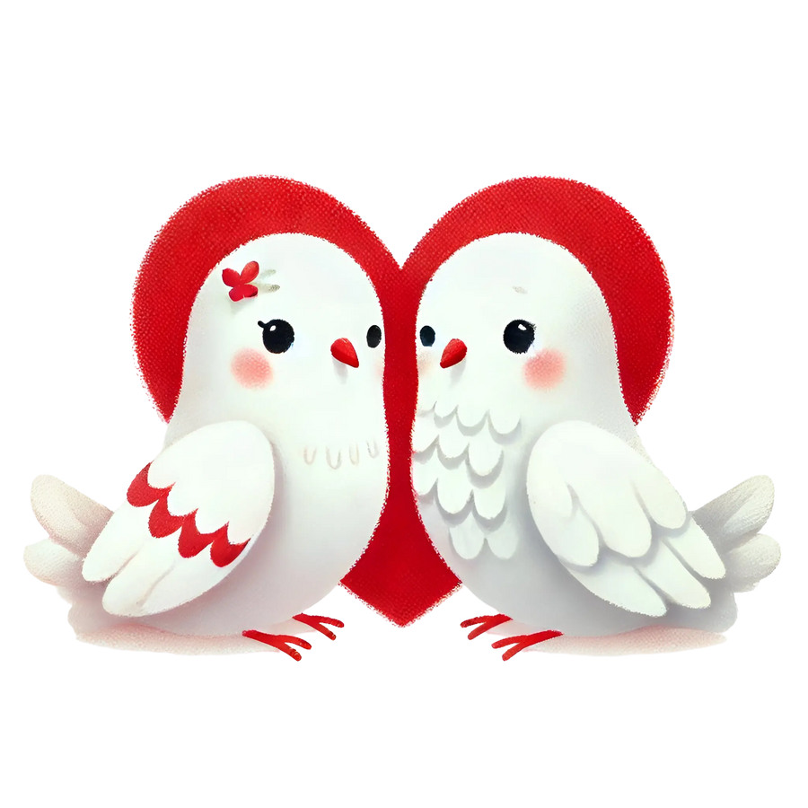 Valentine's Day Dove Love Design | DTF Dallas
