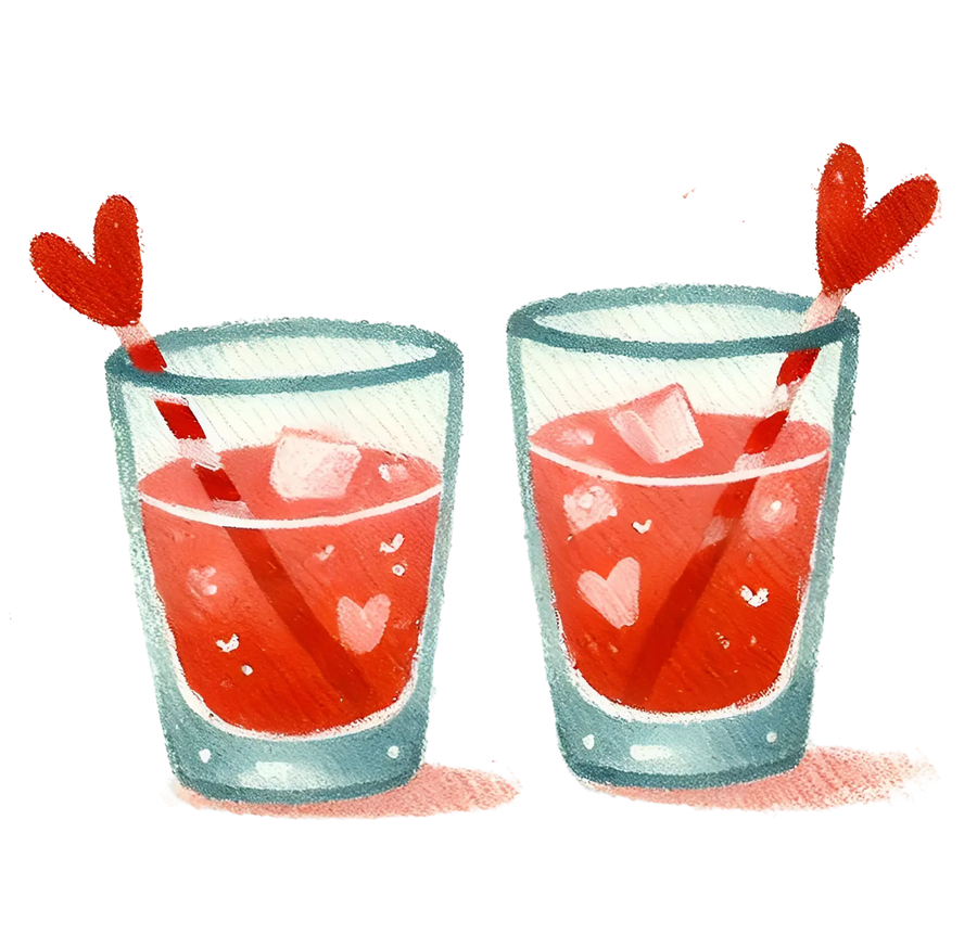 Valentine's Day Glasses Design | DTF Dallas