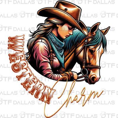 Western Designs Digital PNG - DTF Dallas 