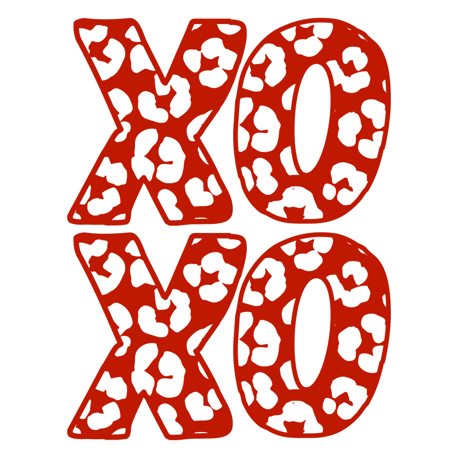 XOXO Leopard Valentine's Day Design DTF Ready 1 | DTF Dallas