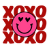 XOXO Smile Valentine's Day Design - DTF Ready To Press