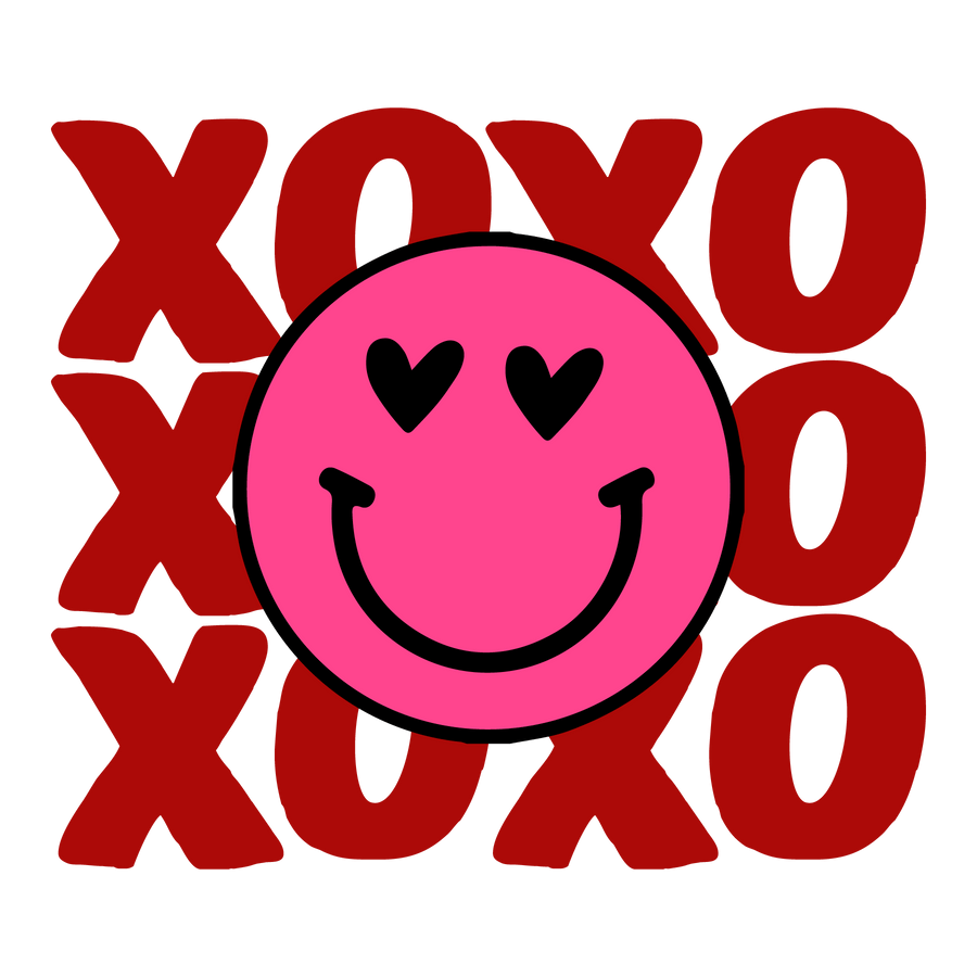 XOXO Smile Valentine's Day Design DTF Ready V1 | DTF Dallas